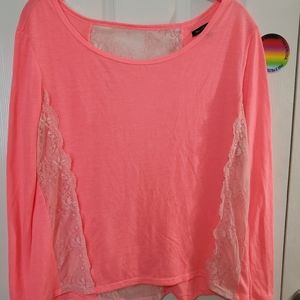 AE Neon Lace Long-Sleeve